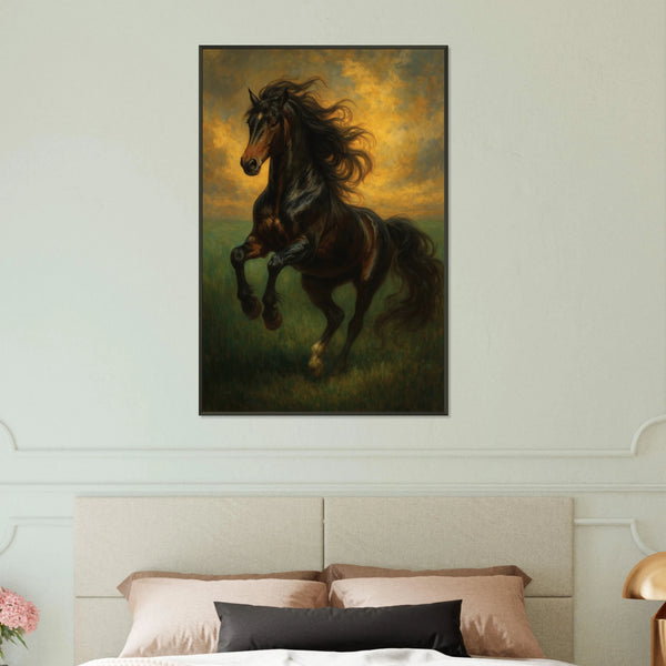 Spirit of Freedom – Horse Metal Framed Poster Gift - - Metal Framed Posters