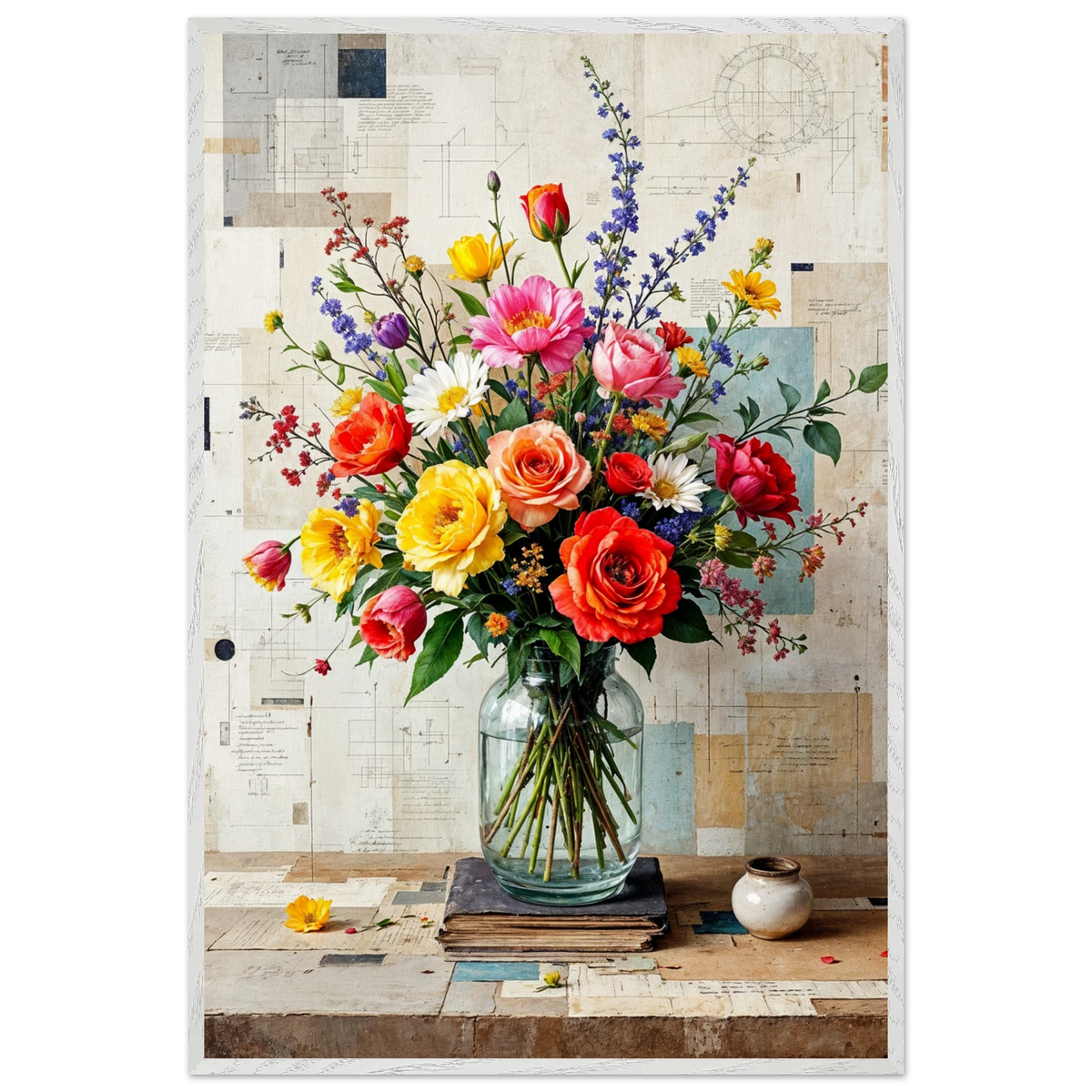 A Garden of Emotions – Wooden Framed Poster - - Wooden Framed Posters