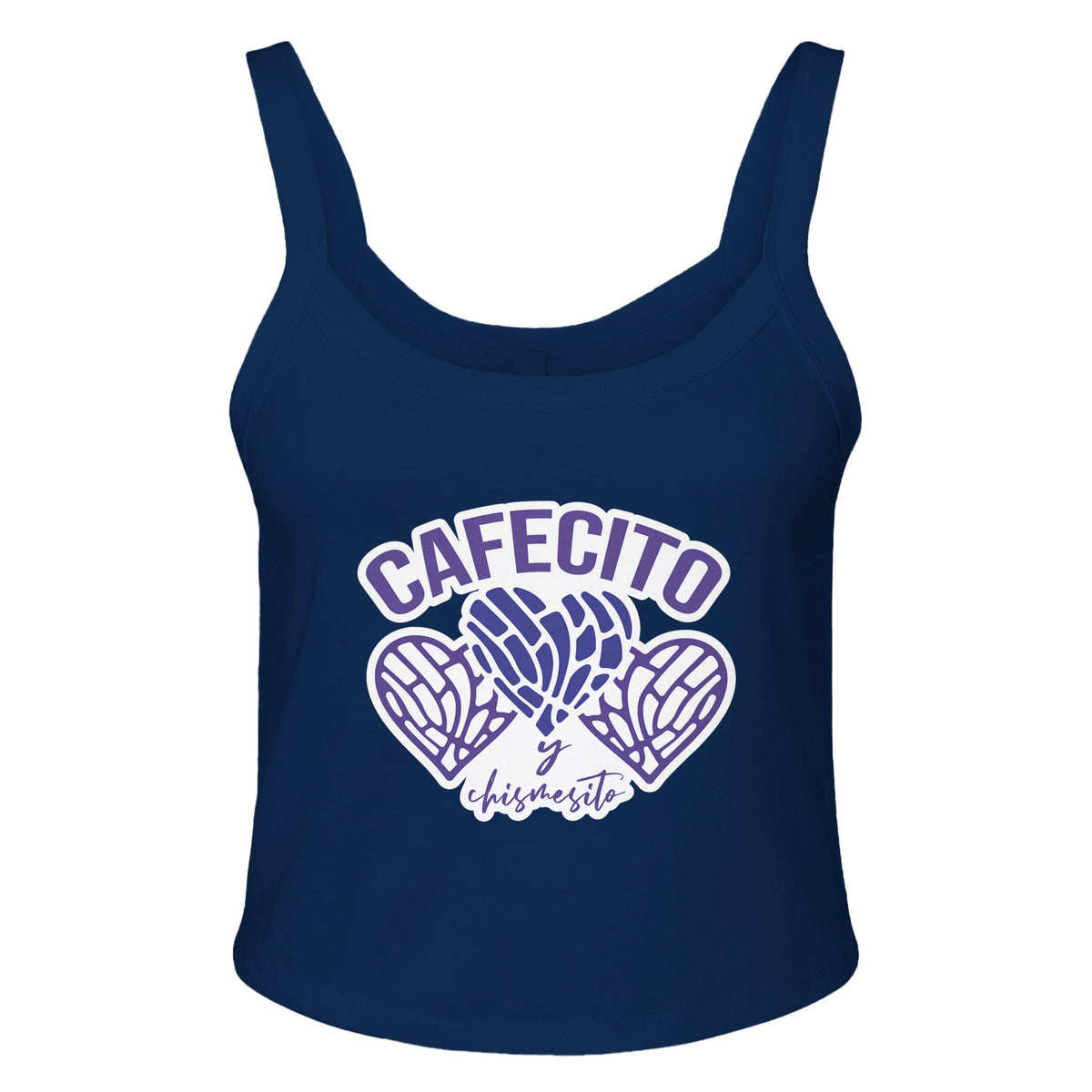 Coffee & Gossip Vibes - Start Your Day Right - solid navy blend - Tank Tops