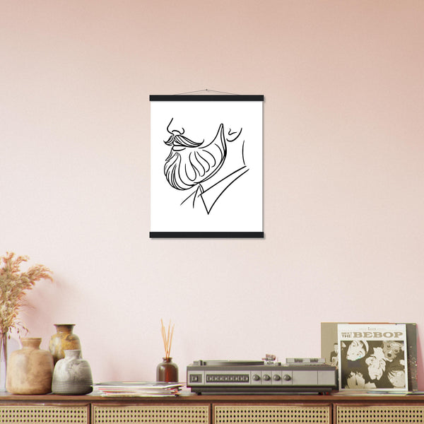 Stylish Simplicity - Semi-Glossy Art with Vintage Hangers - - Posters With Hanger