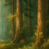 Path Through the Pines – Nature-Inspired Framed Poster - - Framed Posters