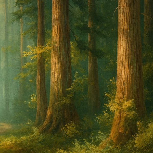 Path Through the Pines – Nature-Inspired Framed Poster - - Framed Posters