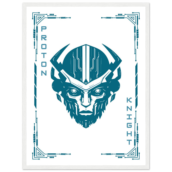 Transform Your Space - "Proton, Neural, Quantum Knights" Poster Set - - Wooden Framed Posters