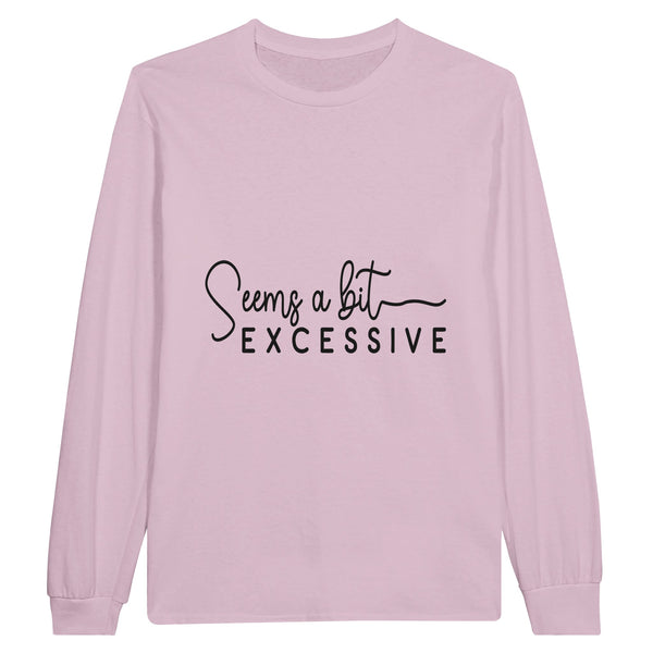 Beyond Limits - Durable Cotton Longsleeve Tee - Light Pink - Long Sleeve T-shirts