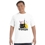 Tokyo Sunset Charm Tee - White - T-Shirts