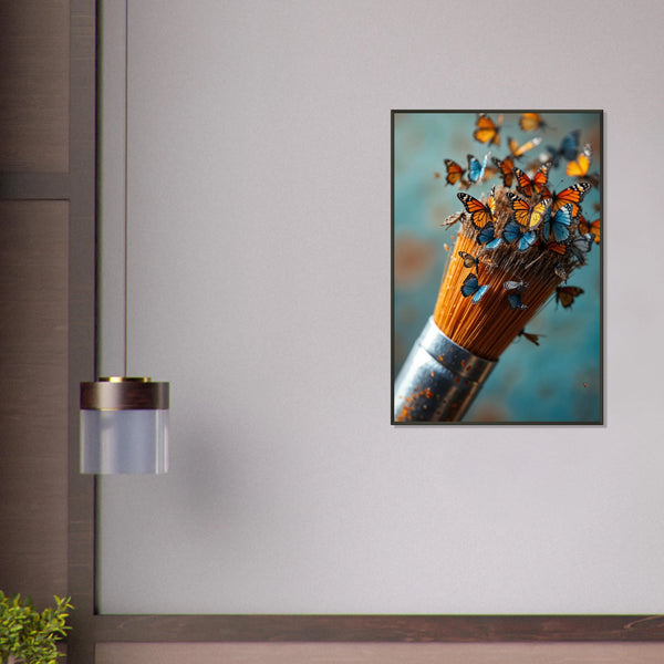 Butterflies in Bloom – Gift Framed Matte Poster - Default Title - Metal Framed Posters