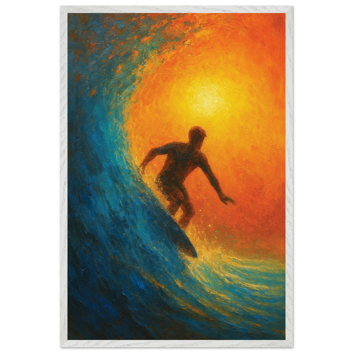 Gift Adventure - Surfer Wooden Framed Poster of Freedom - Default Title - Wooden Framed Posters