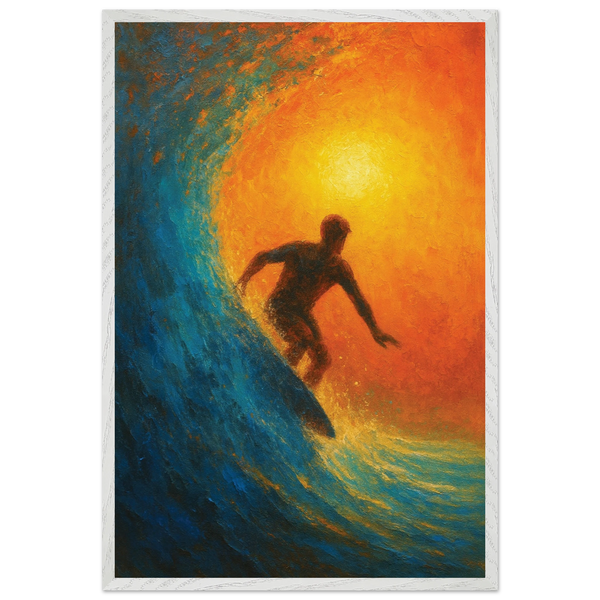 Gift Adventure - Surfer Wooden Framed Poster of Freedom - Default Title - Wooden Framed Posters