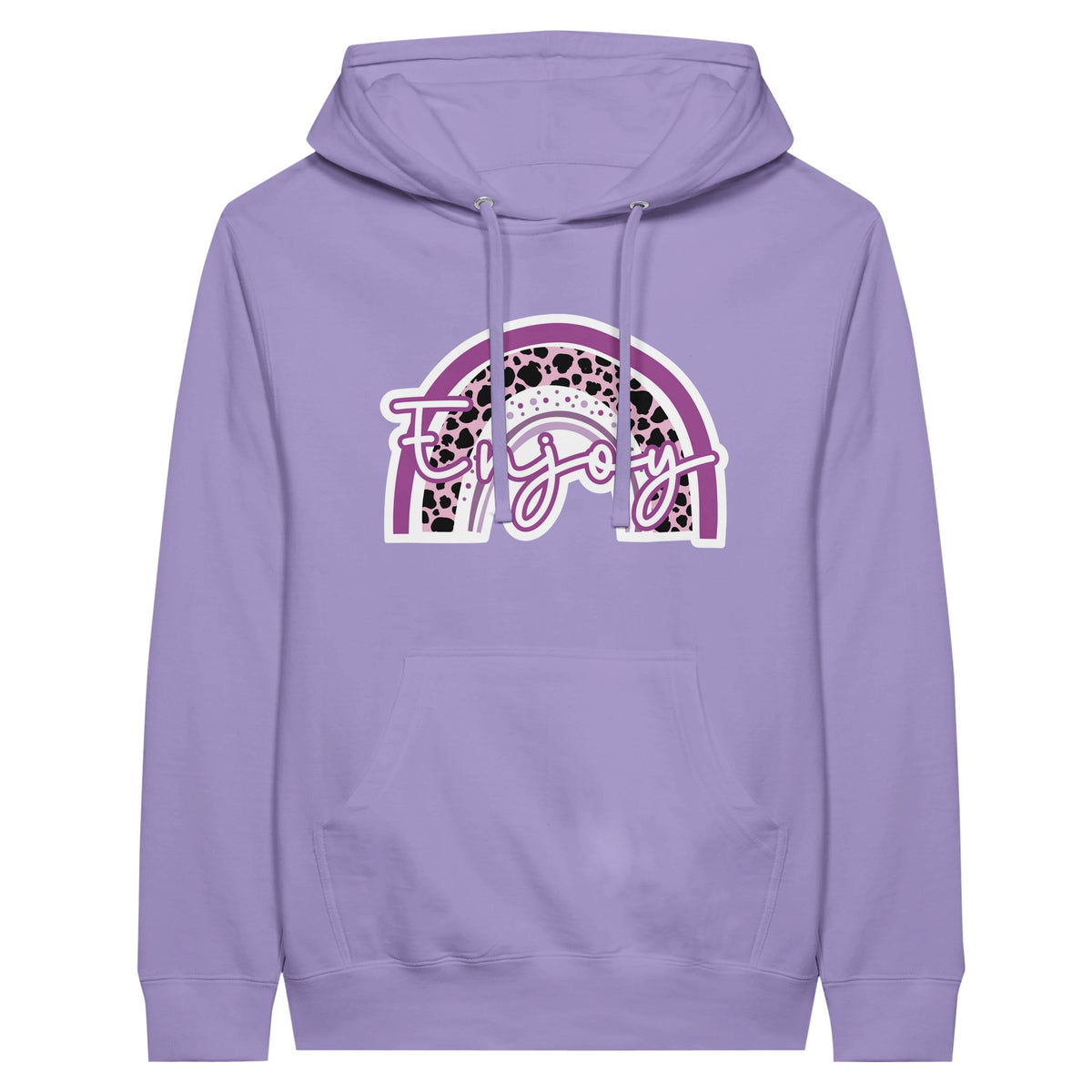 Rainbow Bliss Premium Unisex Pullover Hoodie - Lavender - Hoodies