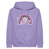 Rainbow Bliss Premium Unisex Pullover Hoodie - Lavender - Hoodies