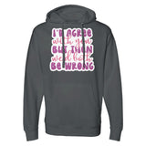 In the Realm of Irony - 'I’d Agree' Hoodie Speaks Volumes - Charcoal - Hoodies