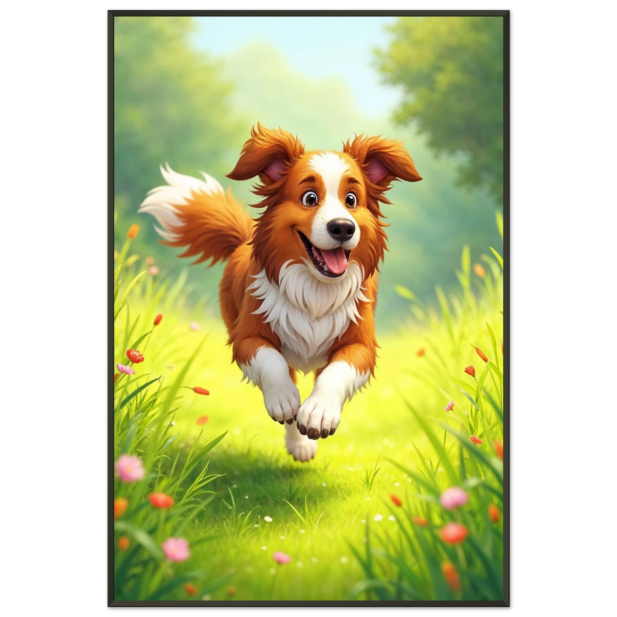 Happy Moments – Premium Memory Dog Poster - - Metal Framed Posters