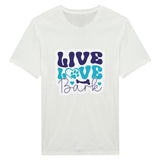 Live, Love, Bark - Wearable Wisdom for the Heart - White - Print Material