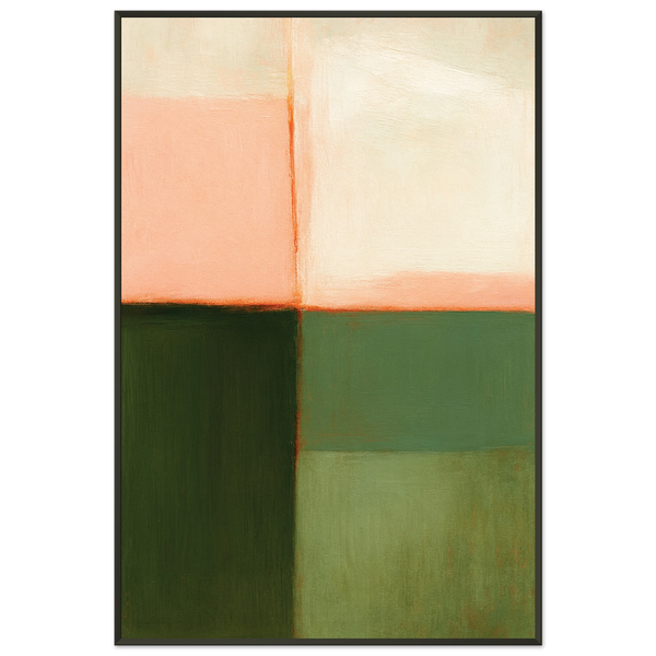 Calming Color Blocks – Metal Framed Abstract Poster Gift - Default Title - Metal Framed Posters