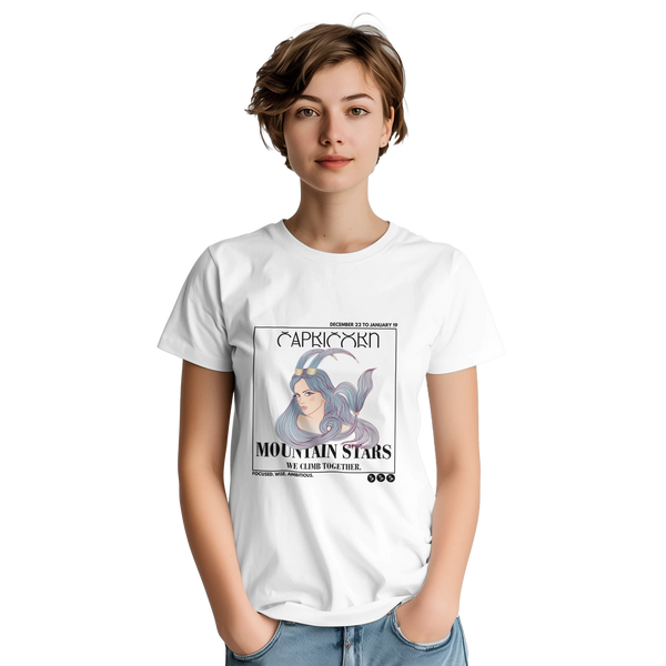 Zodiac Sign T-Shirt for Female Colleagues - Gildan - Capricorn - T-Shirts