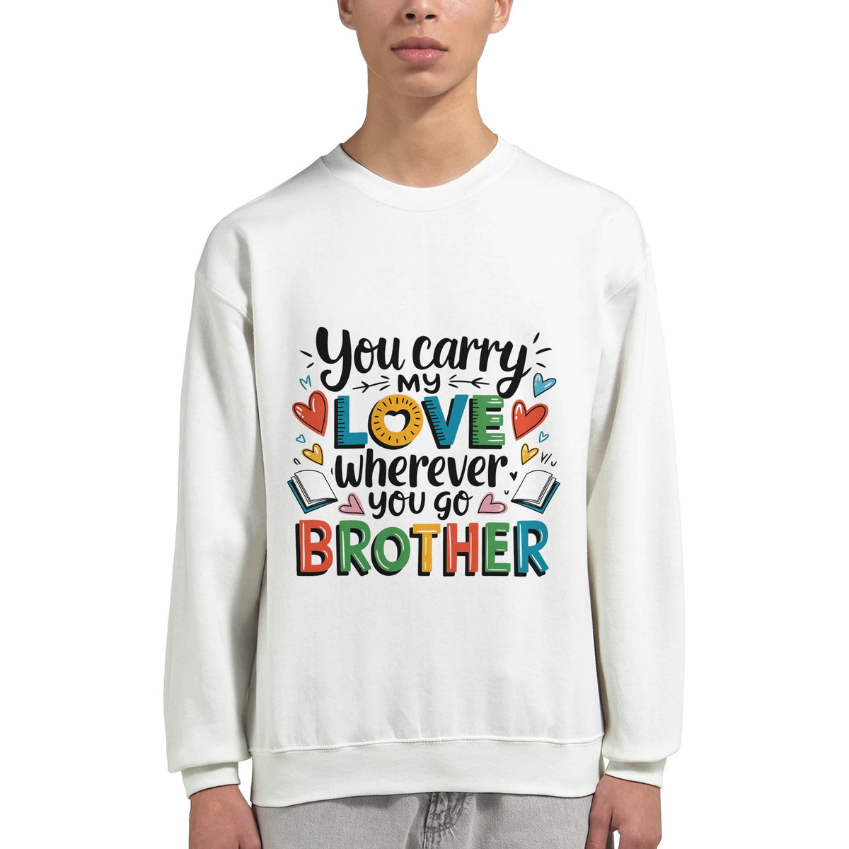 Carry My Love - Vibrant Sibling Sweatshirt - - Sweatshirts