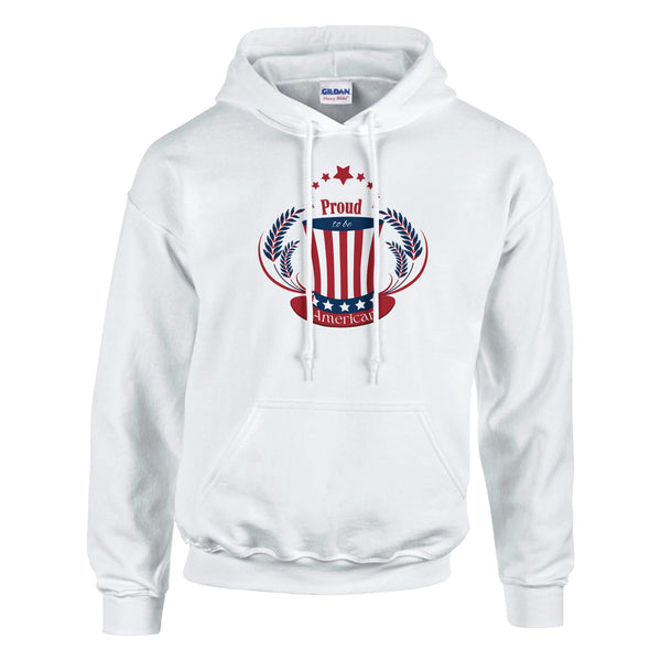 Proud to Be American Glory - White - Pullover Hoodies