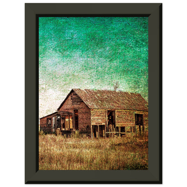 Rustic Serenity - Echoes of a Bygone Era - 13x18 cm 5x7″ - Metal Framed Posters