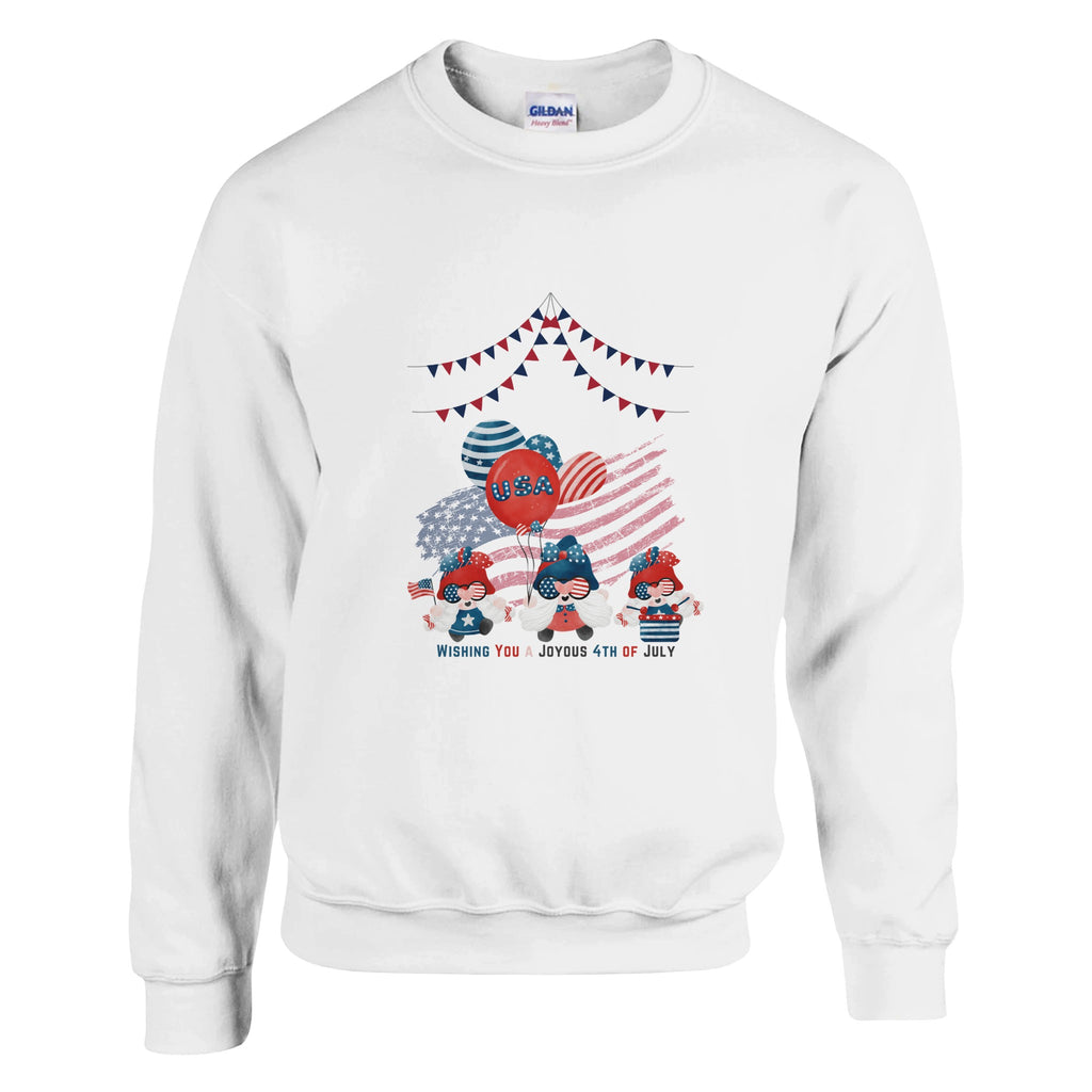 Joyous Gnomes - 4th of July Celebration - White - Sweatshirts