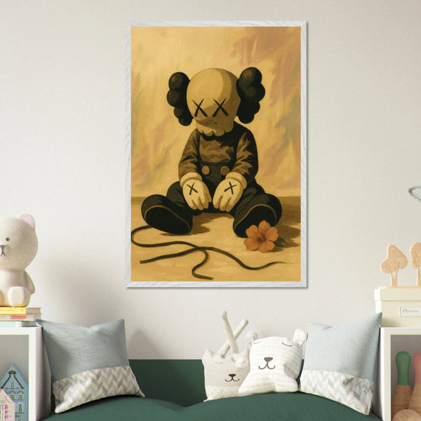 Gift Reflection - Wooden Framed Poster of Melancholic Art - Default Title - Wooden Framed Posters