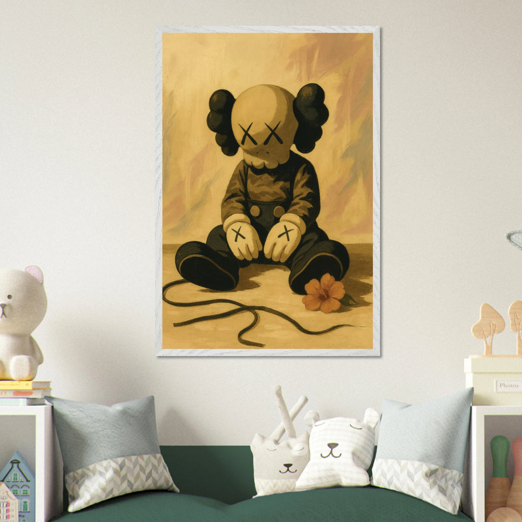 Gift Reflection - Wooden Framed Poster of Melancholic Art - Default Title - Wooden Framed Posters