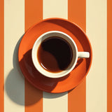 Pop of Orange - Coffee Delight - - Framed Posters