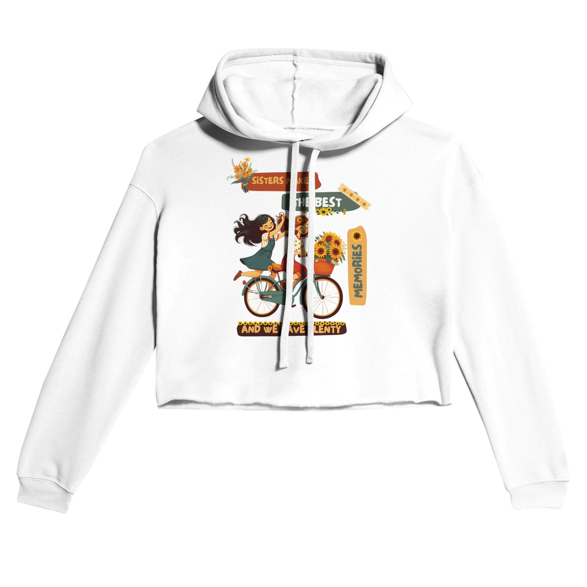 Sisters, Sunshine & Sunflowers – Cherish the Bond - White - Hoodies