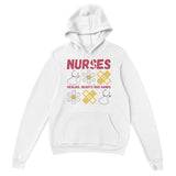 Honoring Nurses - Healing Hearts & Hands Hoodie - White - Hoodies