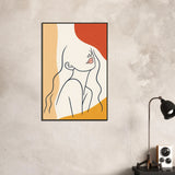 Abstract Muse – Minimalist Metal Poster Gift - - Metal Framed Posters