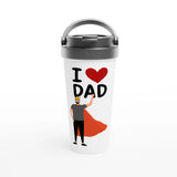Super Dad - Stainless Steel Travel Mug - - Mugs