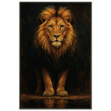 Bold Lion Metal Frame Poster – Metal Framed Poster Wall Gift - Default Title - Metal Framed Posters
