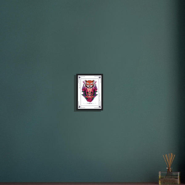 Artistry Unleashed - Warrior, Sacred Bull, and Tiger Spirit - - Wooden Framed Posters