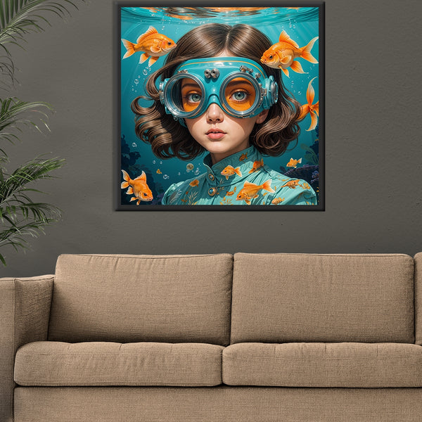 Underwater Whimsy - 20x20 - Framed Posters