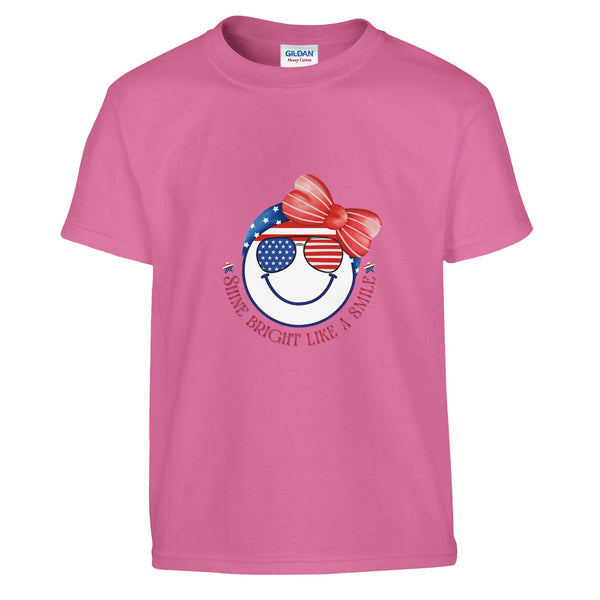 Smiling Through the Stars and Stripes - Azalea - T-Shirts