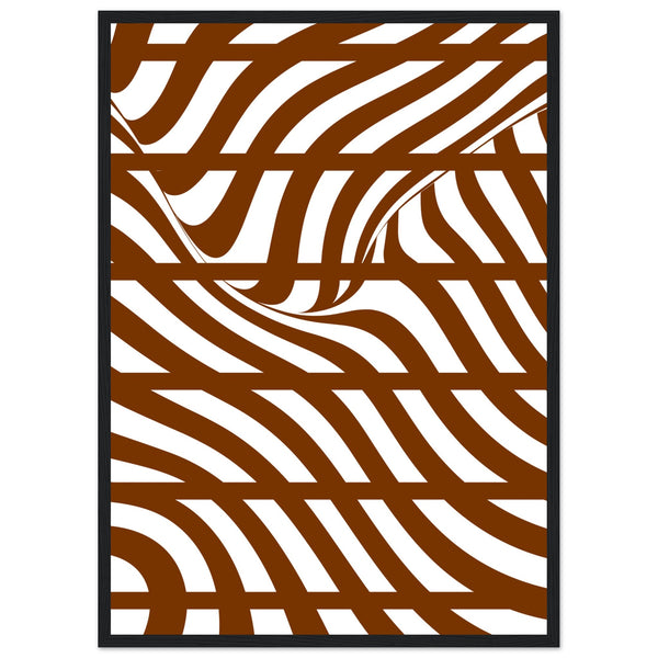 Flowing Lines - Contemporary Wall Art - 50x70 cm 20x28″ Black frame - Wooden Framed Posters