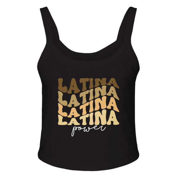 Reclaiming Power - Latina Power Design - solid blk blend - Print Material