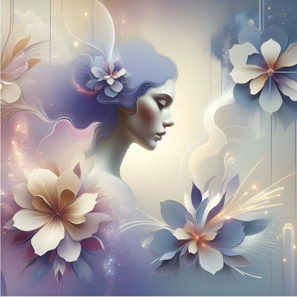 Cosmic Blossoms of Feminine Power - - Framed Posters