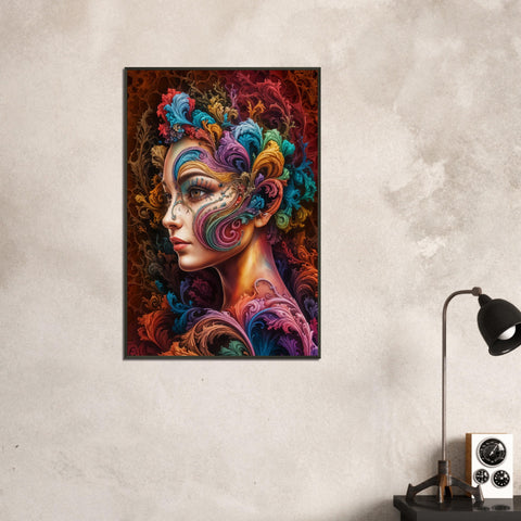 Whimsical Beauty - Abstract Female Portrait Art