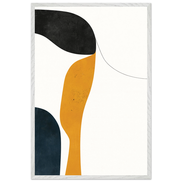 Minimalist Harmony Wooden Framed Poster – Gift of Art - - Wooden Framed Posters