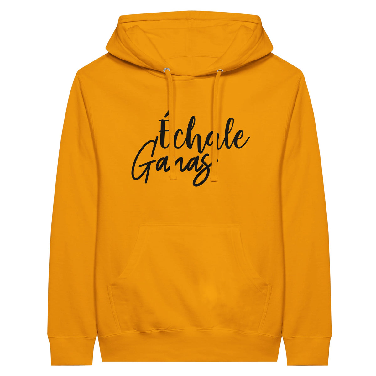 Evoke Your Inner Strength with Échale Ganas Unisex Hoodie - Gold M - Unisex Hoodies