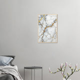 Gilded Marble - Luxury Texture Framed Poster - 40x60 cm 16x24″ Wood frame - Wooden Framed Posters