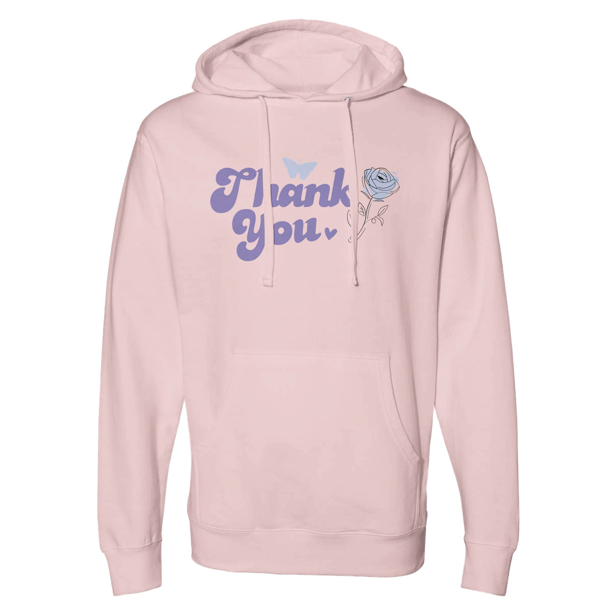 Express Appreciation - The 'Thank You' Statement Piece - Light Pink - Hoodies