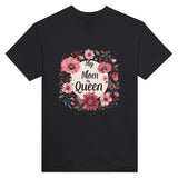 My Mom, My Queen - Floral Elegance for Her Majesty - Black - T-shirts