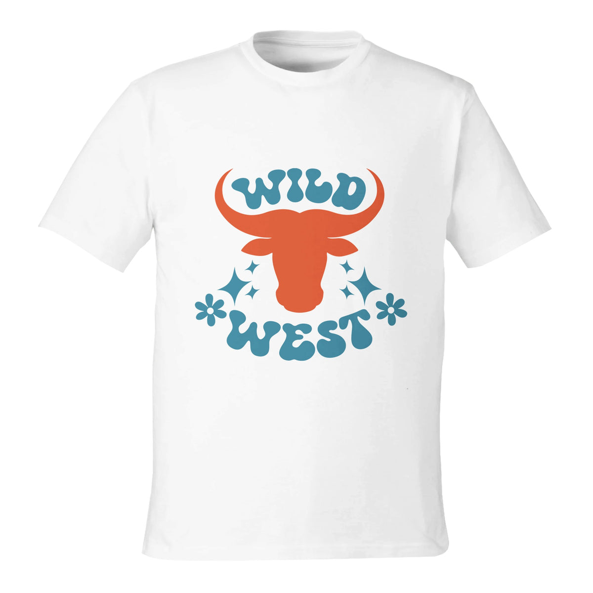 Wild West Adventures - Unisex Reclaimist Crewneck T-Shirt - white mist - Print Material