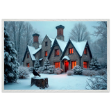 Giftomory Framed Poster – Winter Magic for the Heart - - Wooden Framed Posters