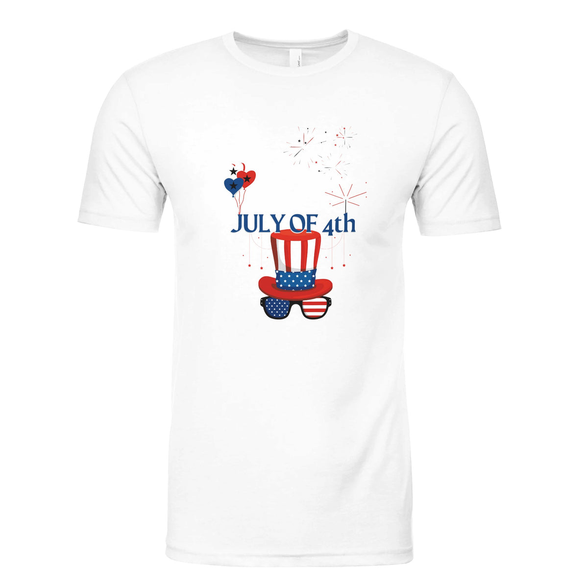 Patriotic Fun for Independence Day - White - T-Shirts