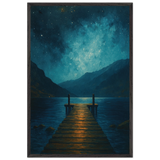 Whispers of the Night – Wooden Framed Poster Gift - Black frame - Wooden Framed Posters