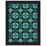 Symmetry in Blue - Luxurious Framed Print - 15x20 cm 6x8″ Black frame - Wooden Framed Posters