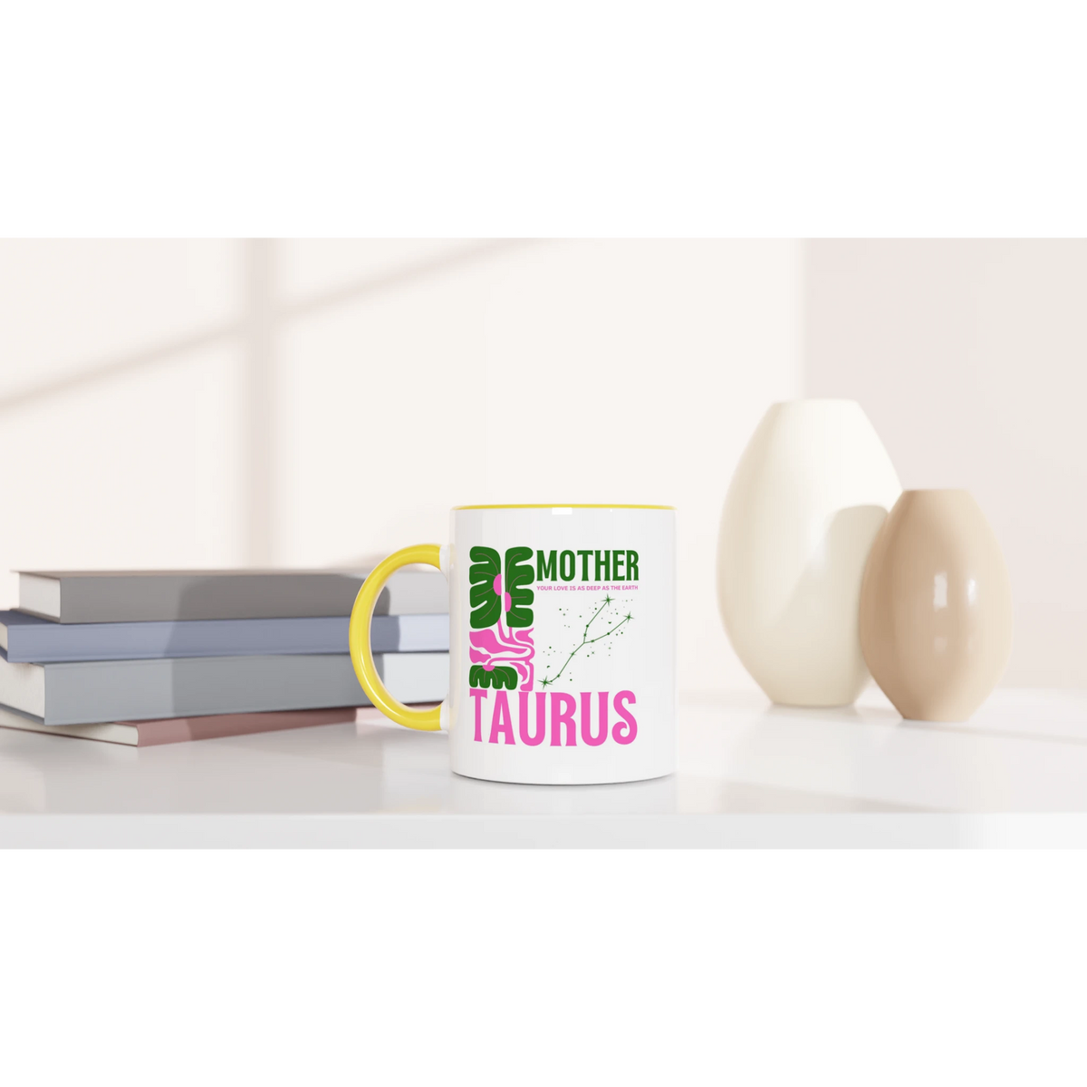Zodiac Mug with Color – Gift for Coffee Lovers - Taurus - Mugs