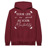 Mindset Matters - Classic Unisex Pullover Hoodie - Garnet - Hoodies